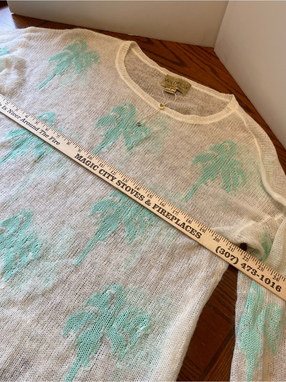 Wild fox distressed palm sweater - Picture 3 of 8